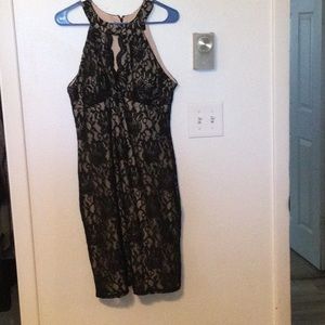 Formal black lace dress